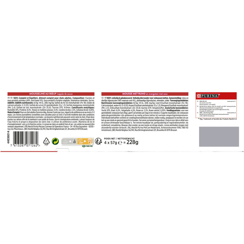 Een afbeelding van Gourmet Revelations mousse met rund