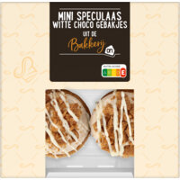 Afbeelding van Mini speculaas witte chocolade slofjes