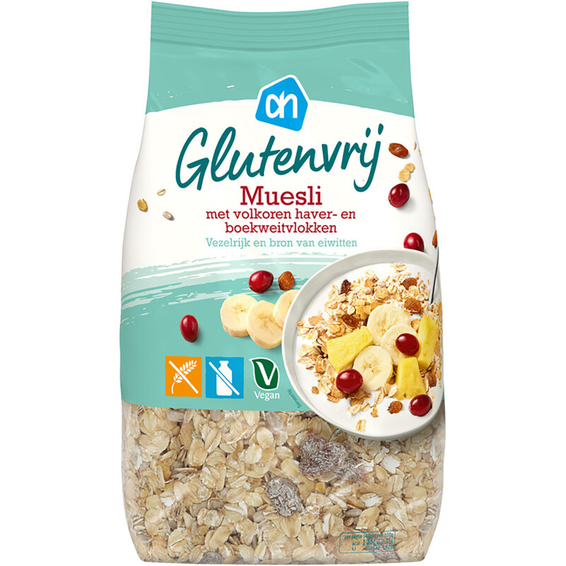AH Glutenvrij Krokante muesli met noten reserveren Albert Heijn