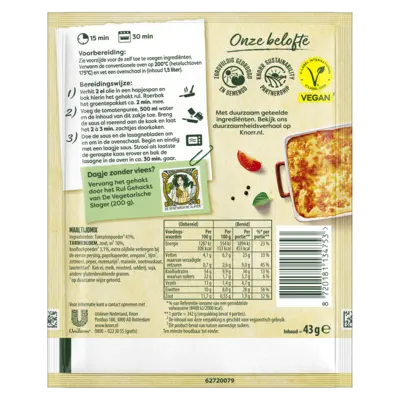 pdp-image-Knorr Natuurlijk lekker lasagne mix