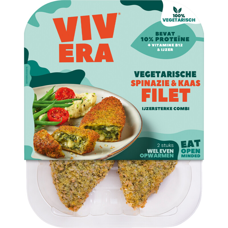 Vivera Vegetarische spinazie & kaas filet