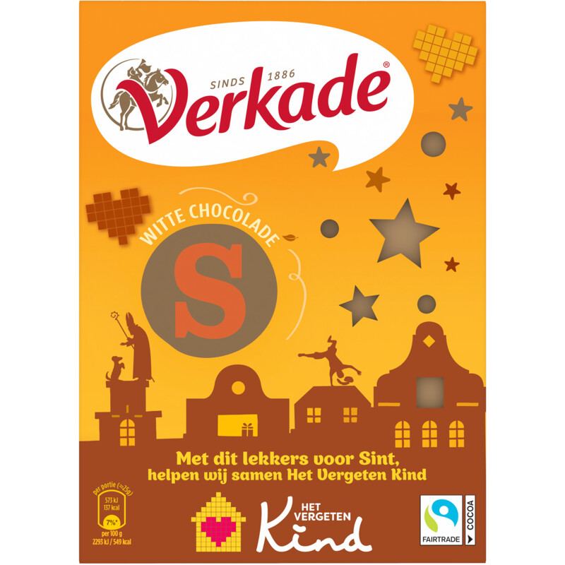 Een afbeelding van Verkade Letter wit