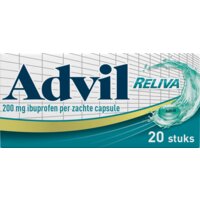 Een afbeelding van Advil Reliva 200mg ibuprofen zachte capsule