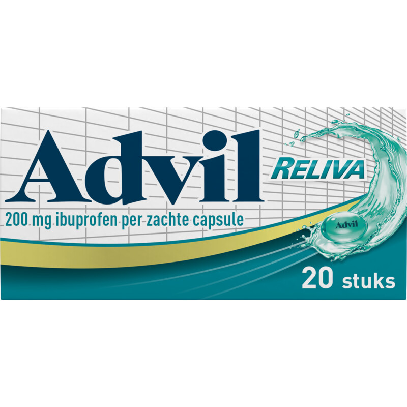 Een afbeelding van Advil Reliva liquid-caps 200mg ibuprofen