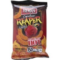 Een afbeelding van Herr's Carolina reaper scorcin hot cheese curls