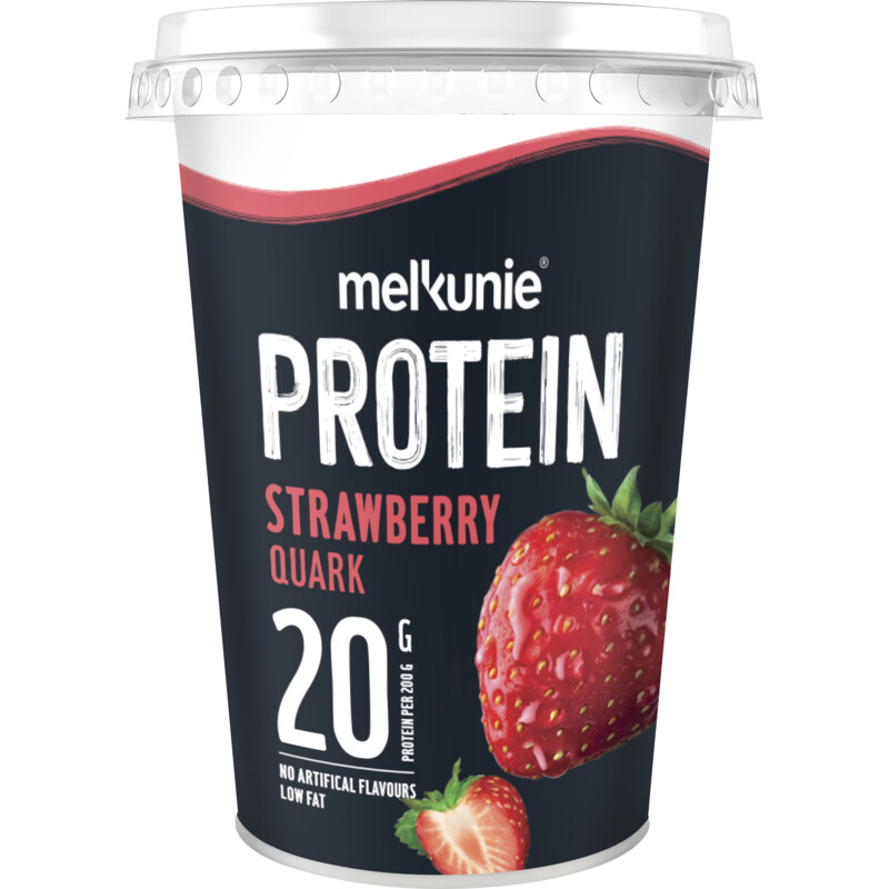 Melkunie Protein aardbei kwark bestellen Albert Heijn
