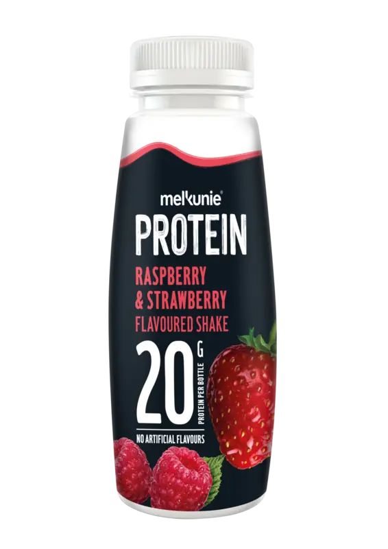 Melkunie Protein aardbei & framboos shake