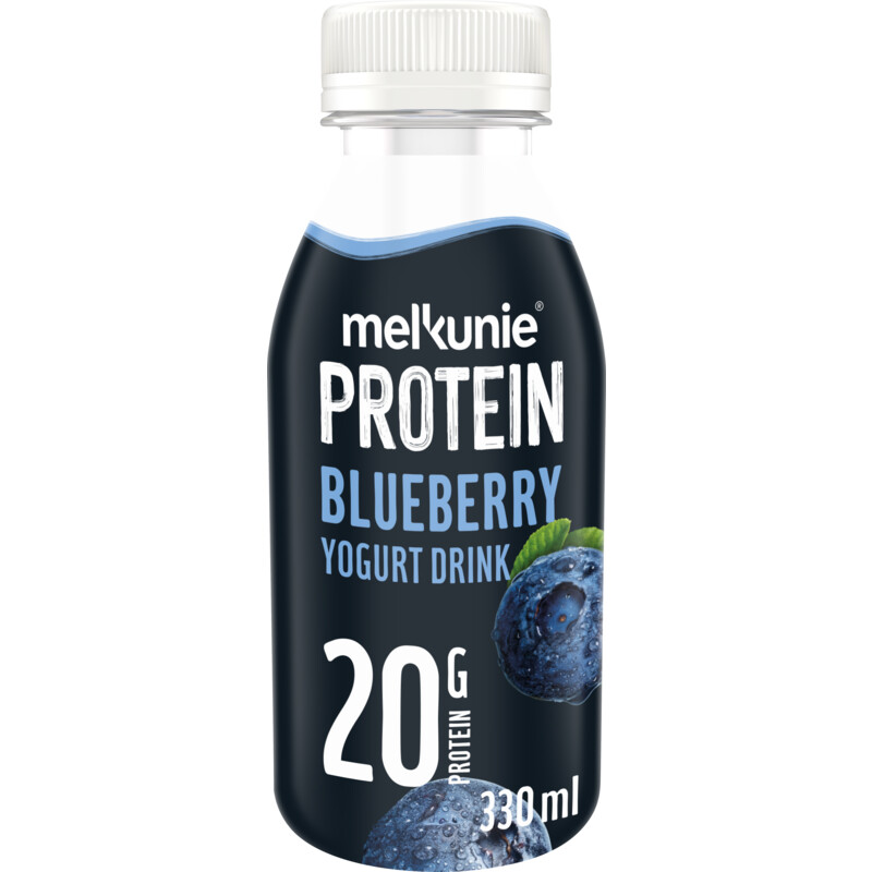 Een afbeelding van Melkunie Protein blueberry yoghurtdrink
