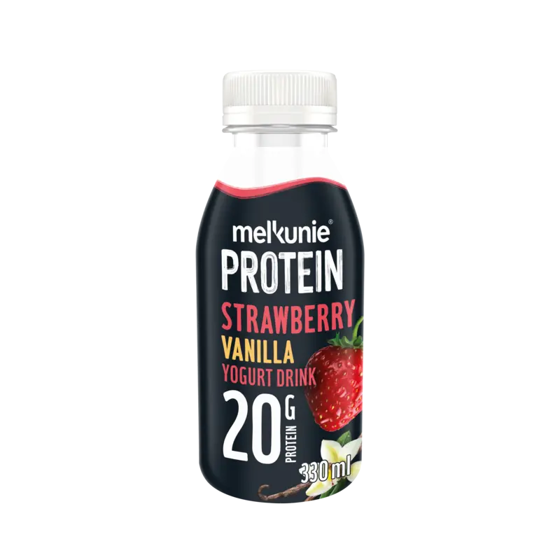 Protein aardbei & vanille yoghurtdrink