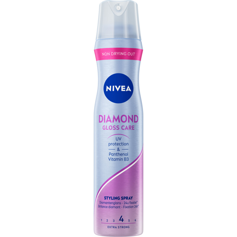 Een afbeelding van Nivea Diamond gloss care styling spray