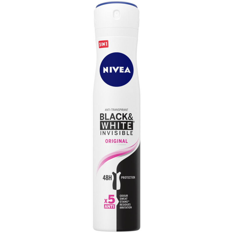 Een afbeelding van Nivea deospray black & white clear