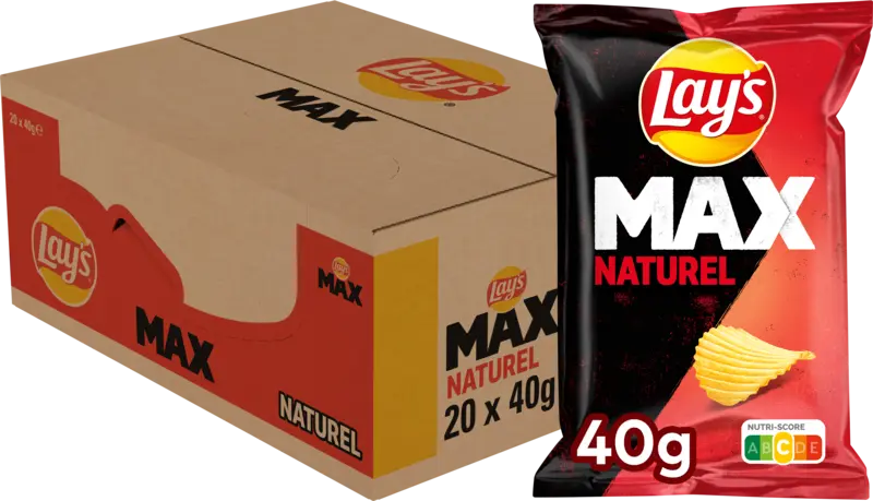 Lay's Max naturel 20-pack