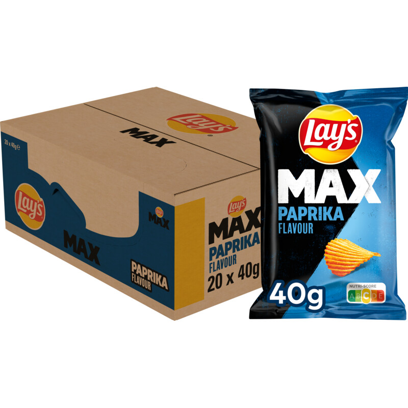 Een afbeelding van Lay's Max paprika 20-pack