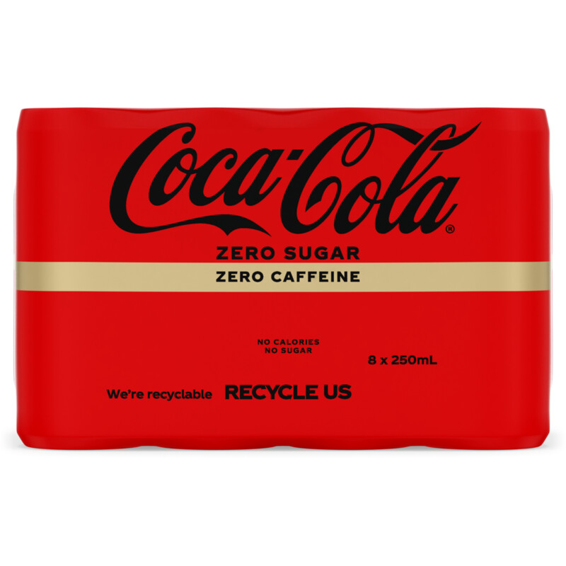 Een afbeelding van Coca-Cola Zero no caffeine 8-pack bel