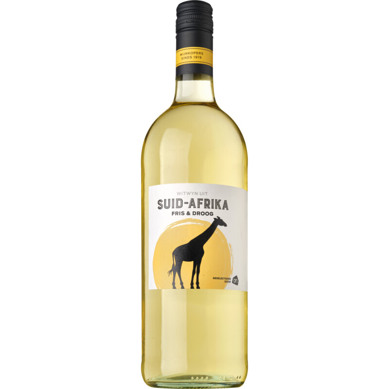 Een afbeelding van AH Fris & droge Zuid-Afrikaanse witte wijn