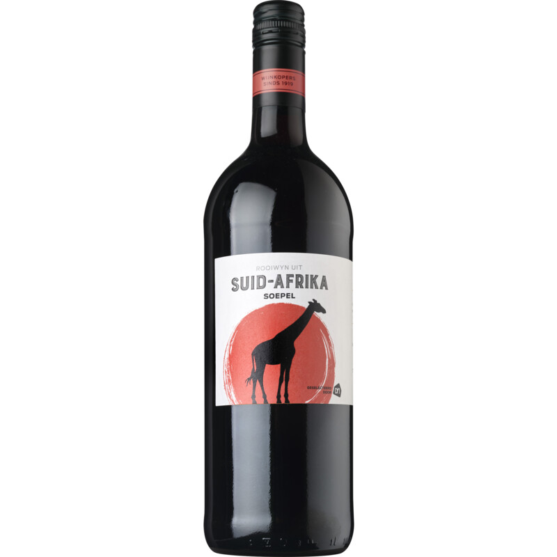 Een afbeelding van AH Soepele Zuid-Afrikaanse huiswijn rood