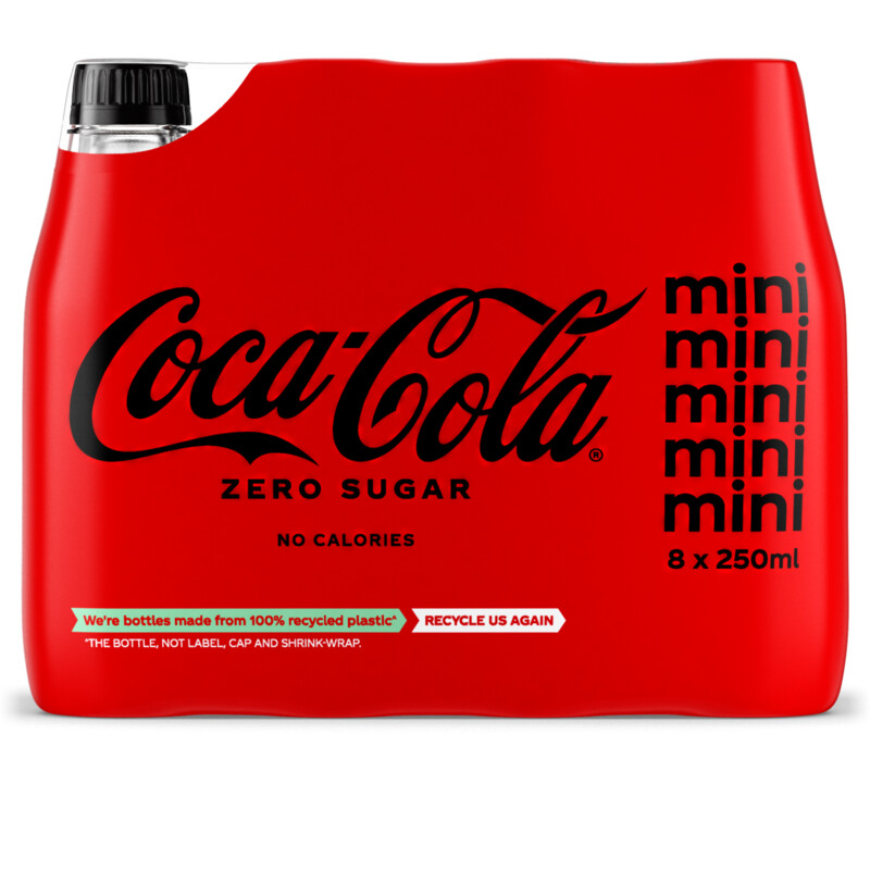 Een afbeelding van Coca-Cola Zero pet 8x25cl BEL