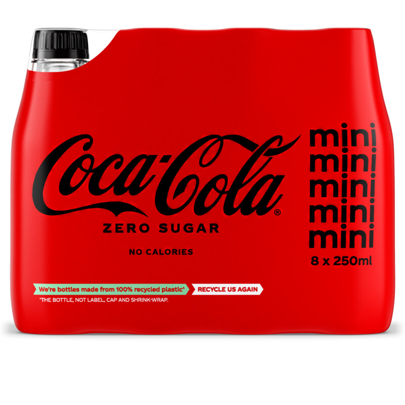 Een afbeelding van Coca-Cola Zero pet 8x25cl BEL