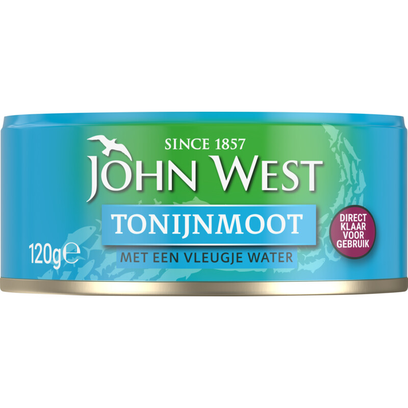 Een afbeelding van John West Tonijnmoot met een vleugje water
