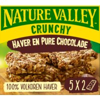 Een afbeelding van Nature Valley Crunchy haver en pure chocolade koek