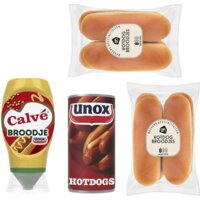 Een afbeelding van Unox broodje hotdog pakket