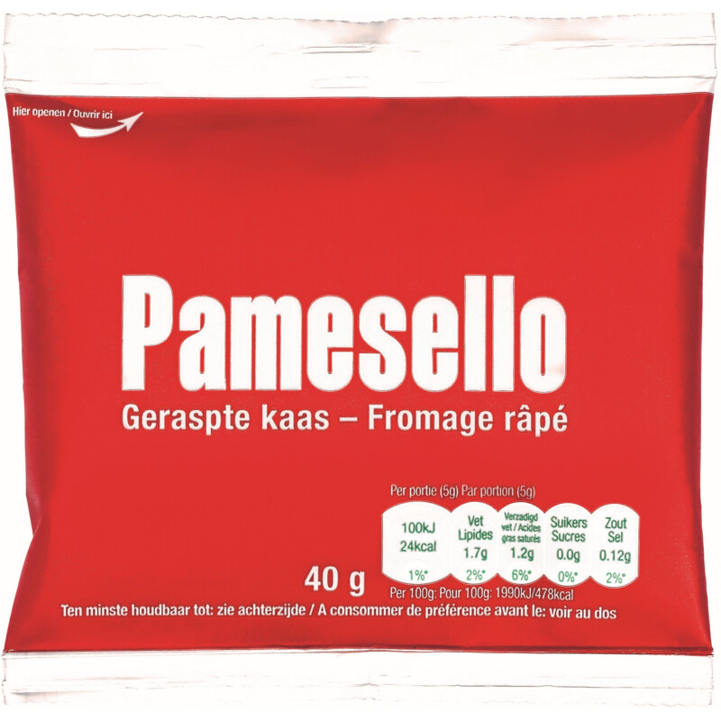 Een afbeelding van Pamesello Geraspte kaas bel