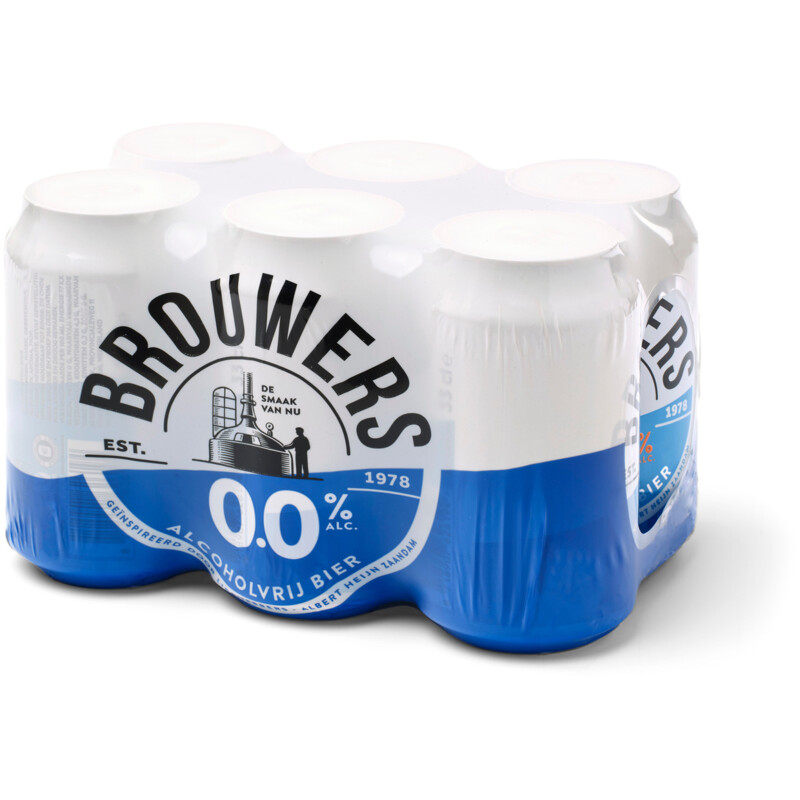 Een afbeelding van Brouwers Alcoholvrij bier 0.0% 6-pack
