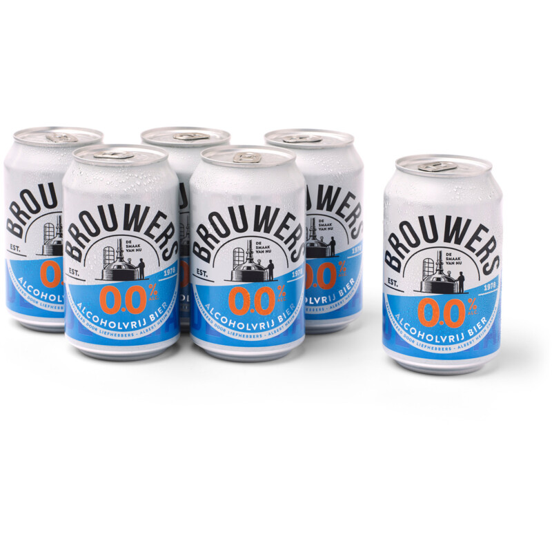 Een afbeelding van Brouwers Alcoholvrij bier 0.0% 6-pack