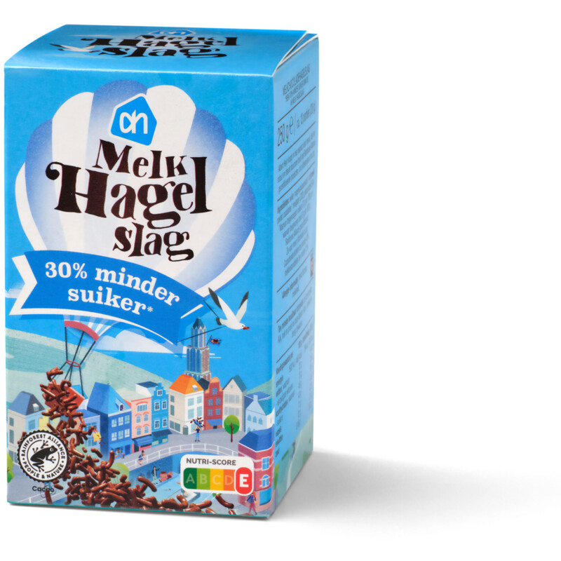 Een afbeelding van AH Hagel melk minder suiker