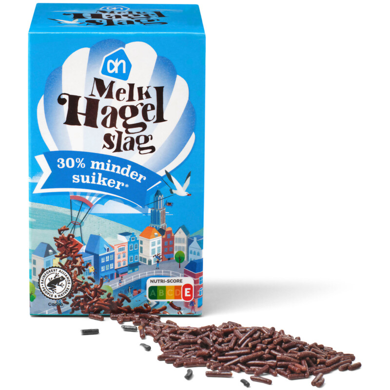 Een afbeelding van AH Hagelslag melk minder suiker