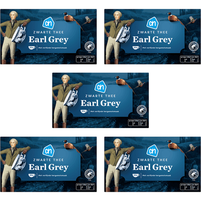 Een afbeelding van AH Zwarte thee earl grey 5-pack