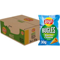 Een afbeelding van Lay's Bugles nacho cheese flavour doos