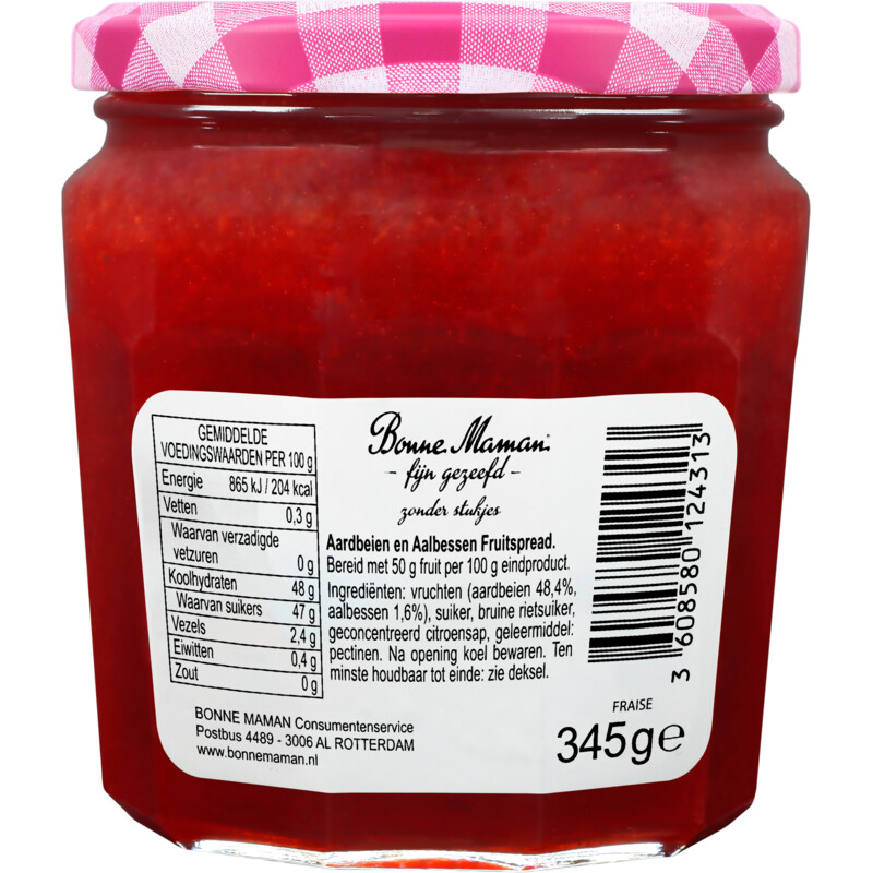 Een afbeelding van Bonne Maman Aardbeien fijn gezeefd