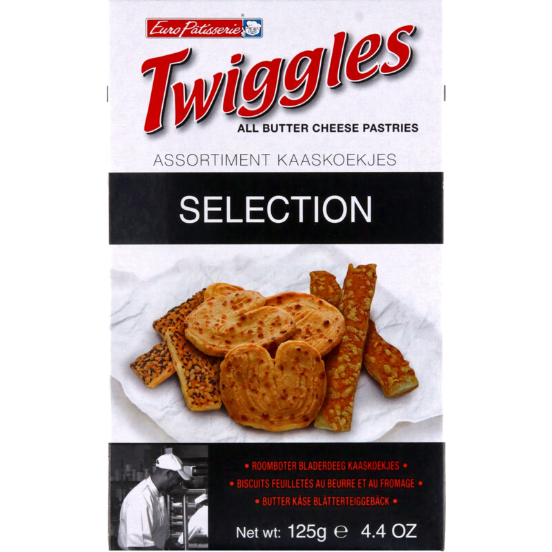 Een afbeelding van Euro Patisserie Twiggles selection kaaskoekjes