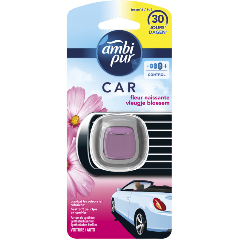 Een afbeelding van Ambi Pur Luchtverfrisser auto vleugje bloesem