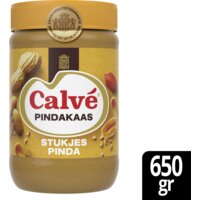 Pindakaas met stukjes pinda