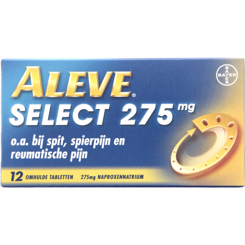 Een afbeelding van Aleve Select pijnstiller 275 mg