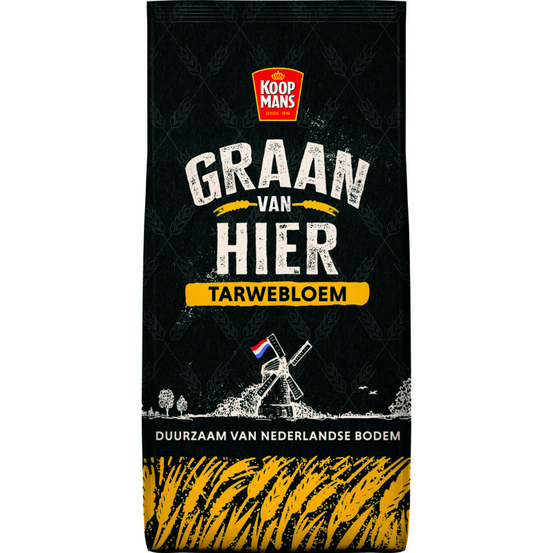 Een afbeelding van Koopmans Graan van hier tarwebloem