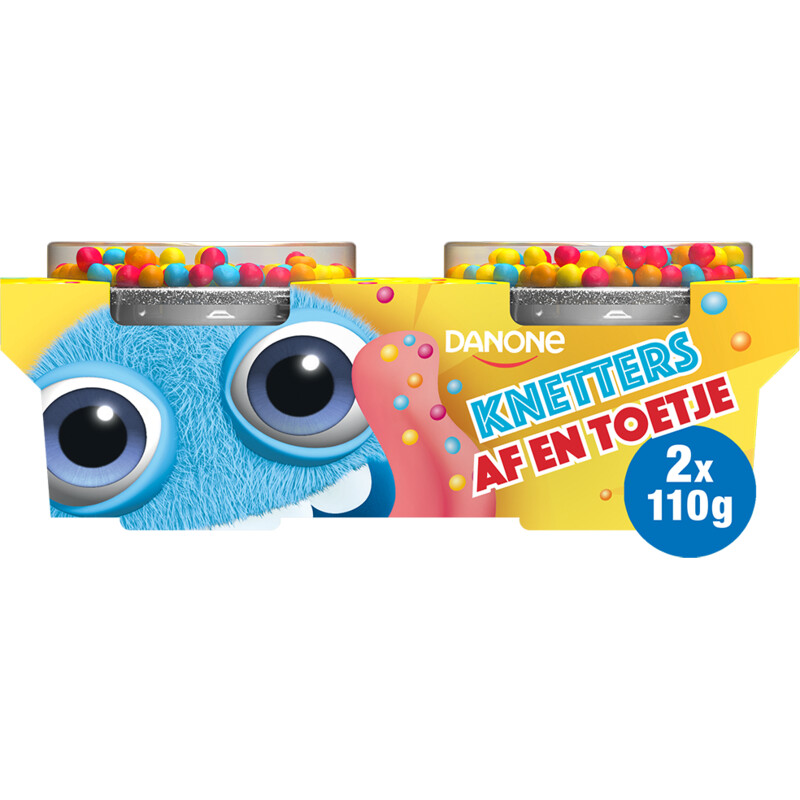 Een afbeelding van Danone Af en toetje yoghurt met knetters