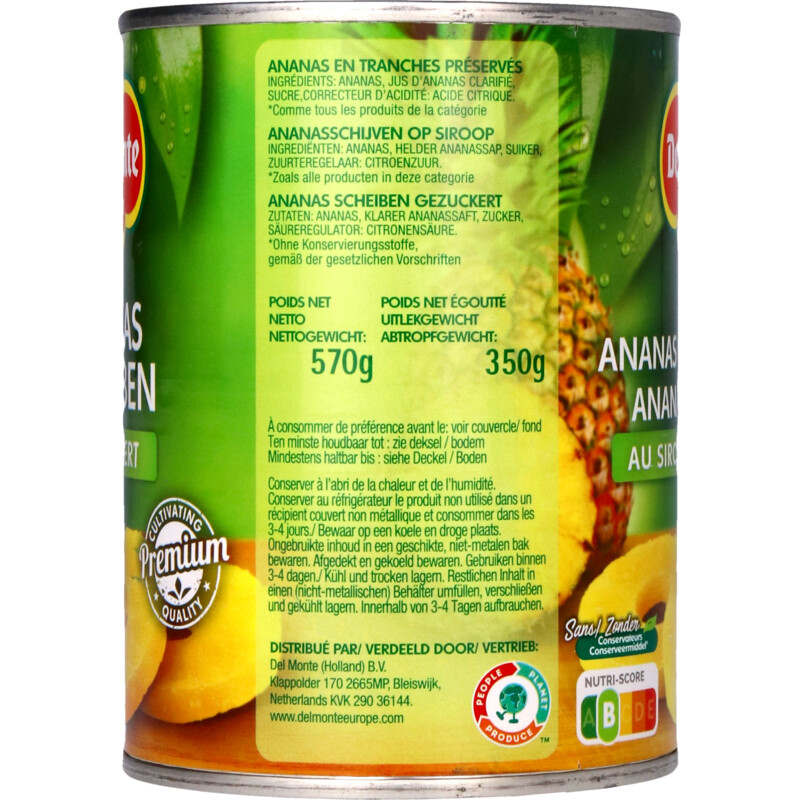 Een afbeelding van Del Monte Ananasschijven op siroop