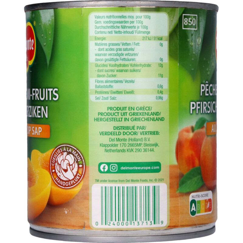Een afbeelding van Del Monte Halve perziken op sap