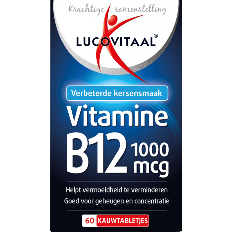 Een afbeelding van Lucovitaal Vitamine B12 1000mcg kauwtabletjes