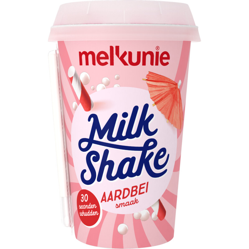 Een afbeelding van Melkunie Milkshake aardbei