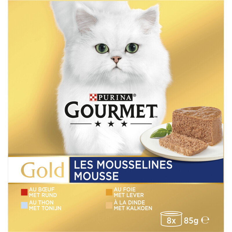 Een afbeelding van Gourmet Gold mousse tonijn lever kalkoen rund