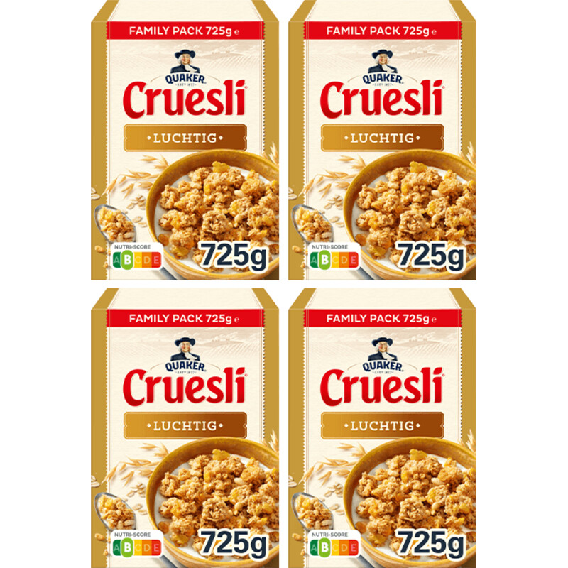 Een afbeelding van Quaker Cruesli luchtig 4-pack