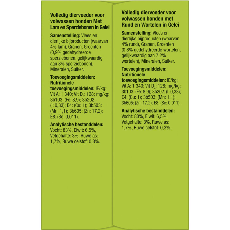 Een afbeelding van Bonzo Maaltijdzakjes in gelei met rund kip lam