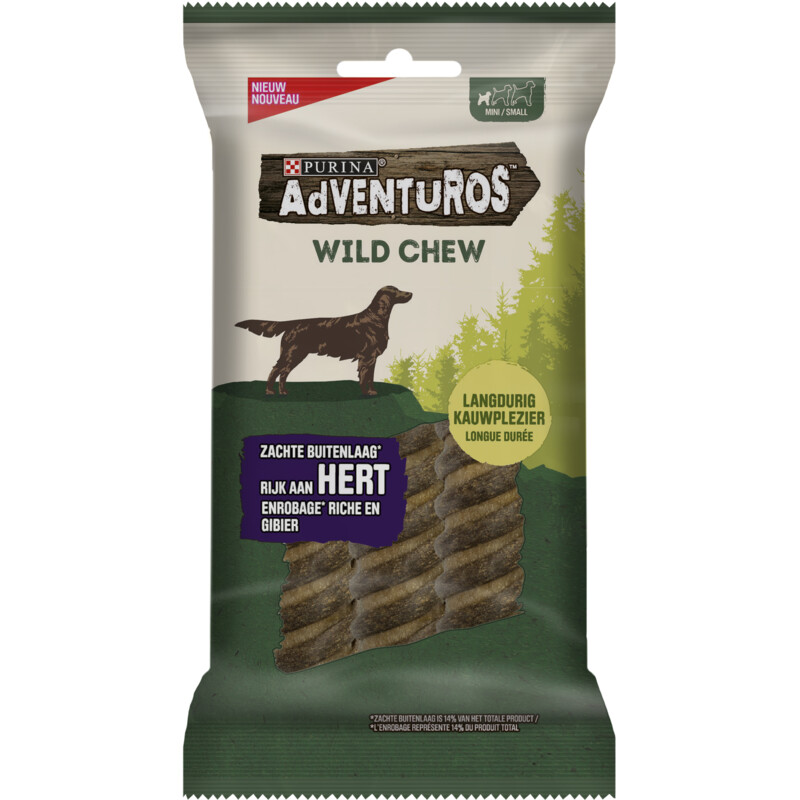 Een afbeelding van Adventuros Wild chew met hert hondensnack mini