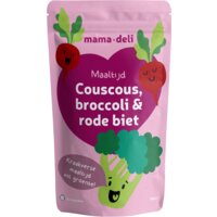 Een afbeelding van Mama Deli Couscous, broccoli & rode biet 8m+