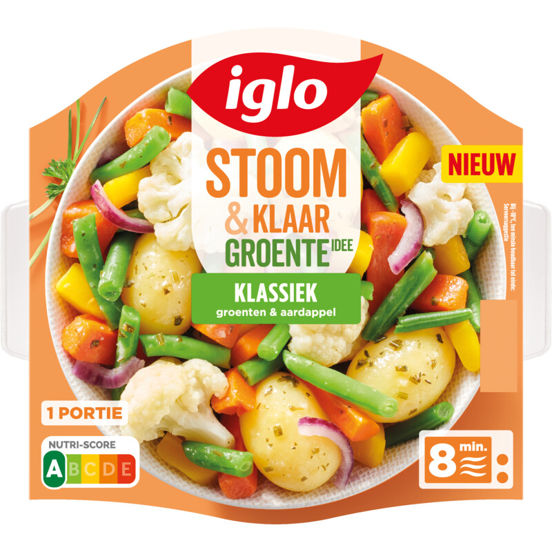 Een afbeelding van Iglo Stoom & klaar groente-idee klassiek