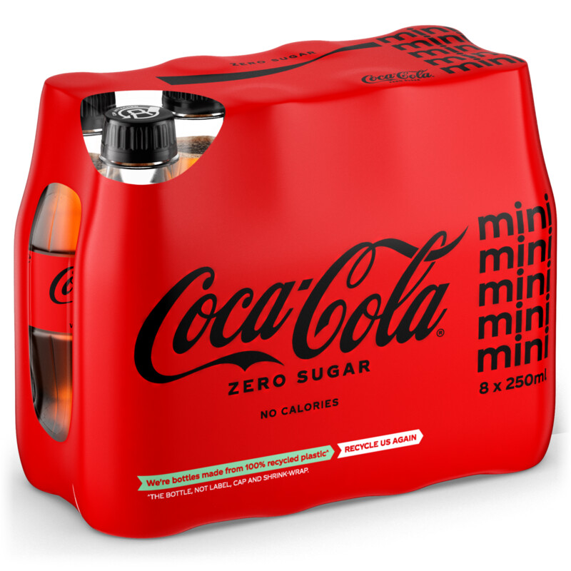 Een afbeelding van Coca-Cola Zero pet 8x25cl BEL